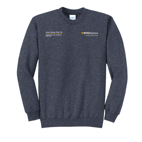 Port and Company Classic Crewneck Sweatshirt -- Heather Navy