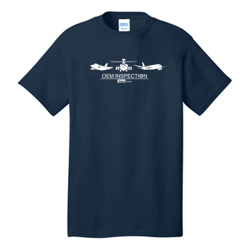 Port and Company 5.4 oz Cotton T-Shirt -- Navy