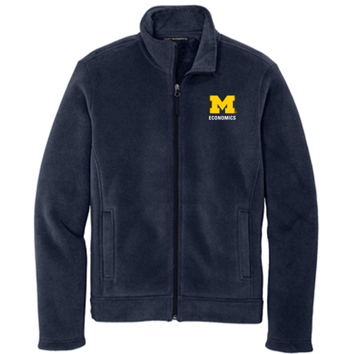 Mens/Unisex Port Authority Ultra Warm Brushed Fleece Jacket -- Insignia Blue / River Blue Navy