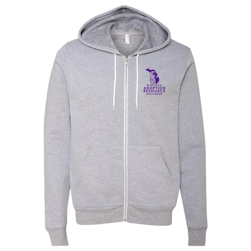 Unisex Full-Zip Hooded Sweatshirt -- Athletic Heather