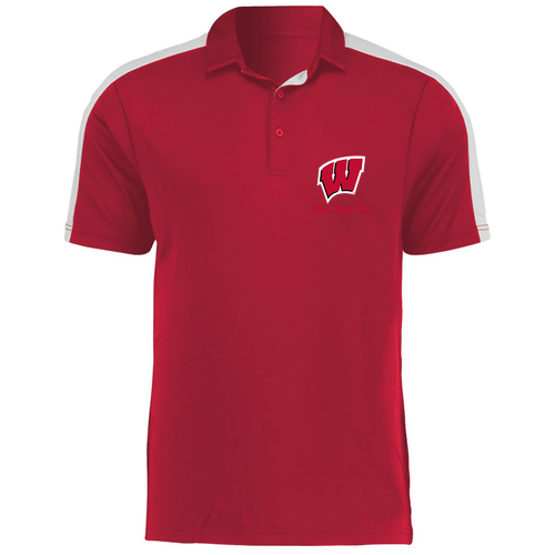Augusta Sportswear Two-Tone Vital Polo -- Scarlet / White