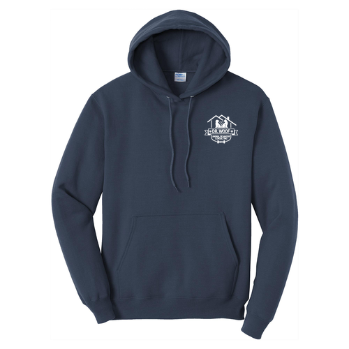 Port and Company Core Fleece Pullover Hooded Sweatshirt -- Navy