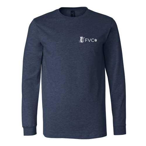 Bella+Canvas Unisex Heather Cvc Long Sleeve Tee- Heathers -- Heather Navy