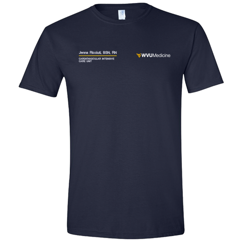 Embroidered Gildan SoftStyle T-Shirt -- Navy