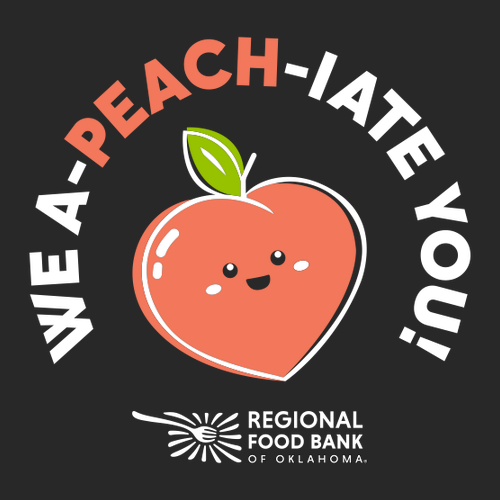 District Threads Very Important Tee Peach-- Black