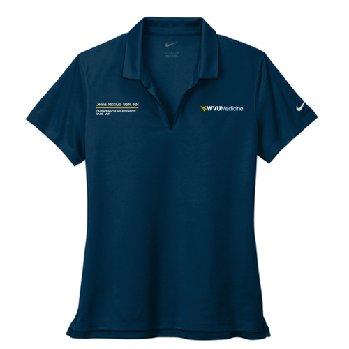 Nike Ladies Dri-Fit Micro Pique 2.0 Polo -- Navy