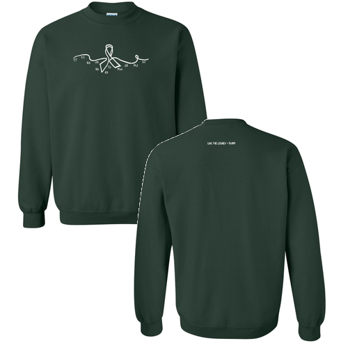 Gildan Heavy Blend Crew Neck Sweatshirt -- Forest Green