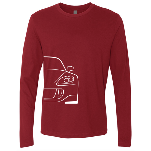 Next Level Apparel Premium Fitted Long Sleeve Crew -- Cardinal