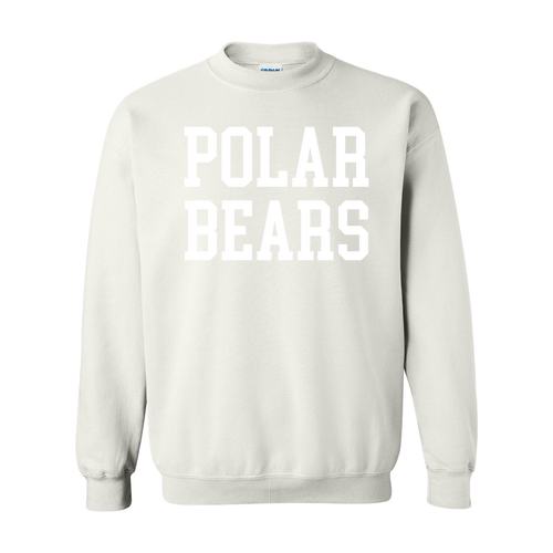 Gildan Heavy Blend Crew Neck Sweatshirt -- White