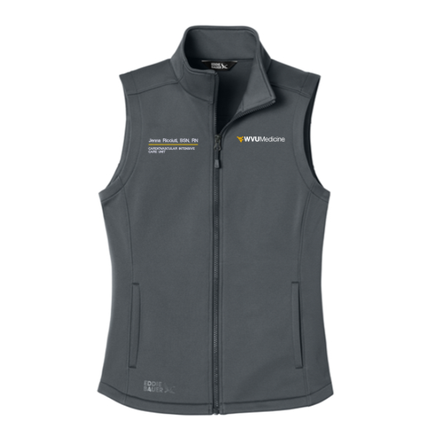 Eddie Bauer Women’s Smooth Mid Layer Fleece Vest -- Iron Gate