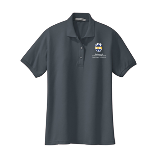 Port Authority Ladies Silk Touch Sport Shirt. -- Steel Grey