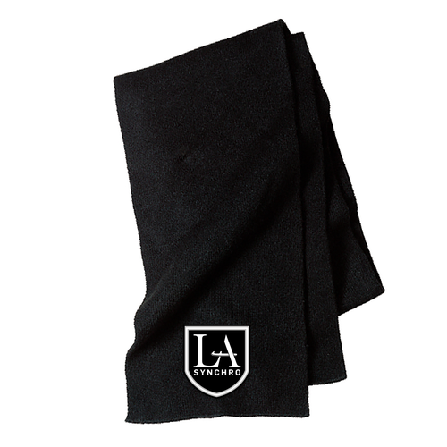 Port & Company Knitted Scarf -- Black