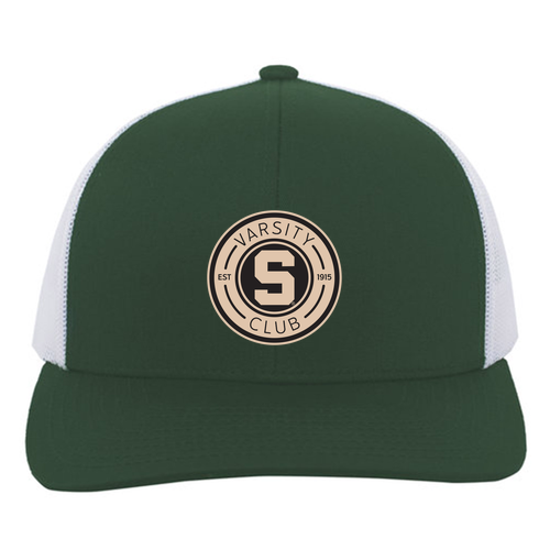 Pacific Headwear Trucker Mesh Hat -- Dark Green / White / Dark Green