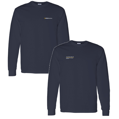 Gildan Heavy Cotton Longsleeve Basic T-Shirt -- Navy