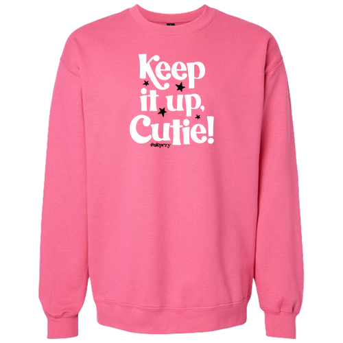 Gildan Adult Softstyle Fleece Crew Sweatshirt -- Pink Lemonade