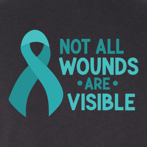 Mens/Unisex Not All Wounds Bella Canvas Jersey T-Shirt -- Dark Grey