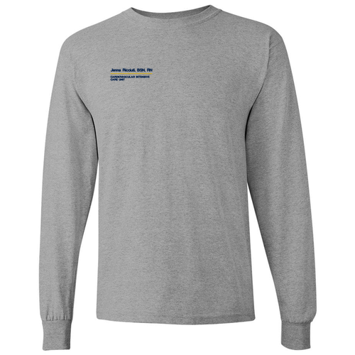 Gildan Heavy Cotton Longsleeve Basic T-Shirt -- Sport Grey