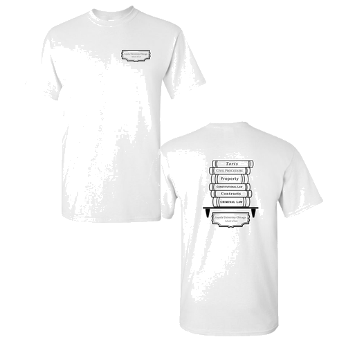 Law Books Basic T-Shirt -- White