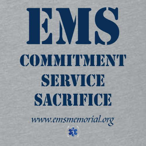 National EMS Memorial Ladies Long-Sleeve Tee Athletic Heather