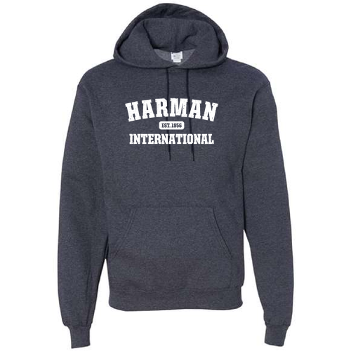 Champion Unisex Powerblend Hooded Sweatshirt -- Navy Heather