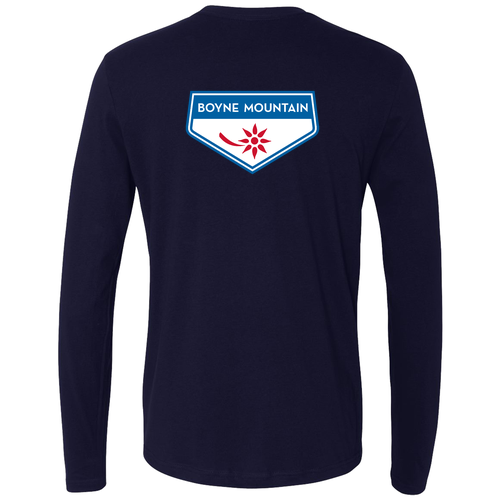 Boyne Mountain Logo 2 Full Color -- Long Sleeve Midnight Navy
