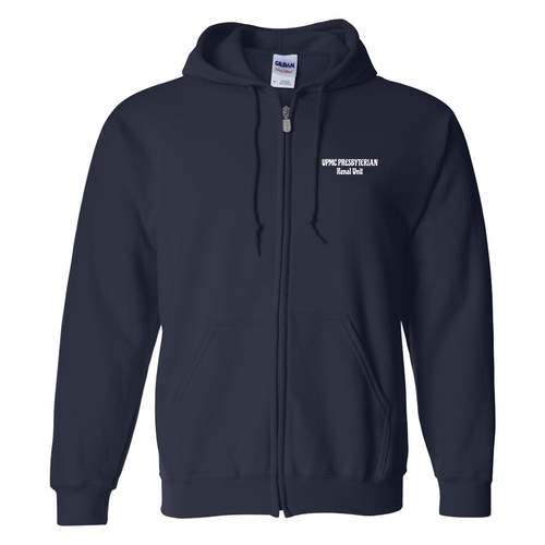 Full Zip Hooded Sweatshirt -- Navy