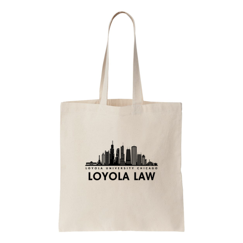 Chicago Skyline Tote -- Natural