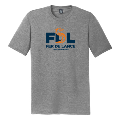 Mens/Unisex District Soft Fitted Perfect Tri Tee -- Grey Frost, U14