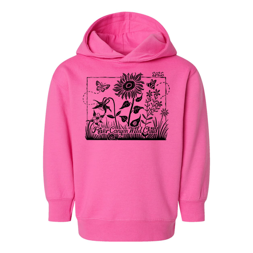 Rabbit Skins Toddler Pullover Fleece Hoodie -- Raspberry