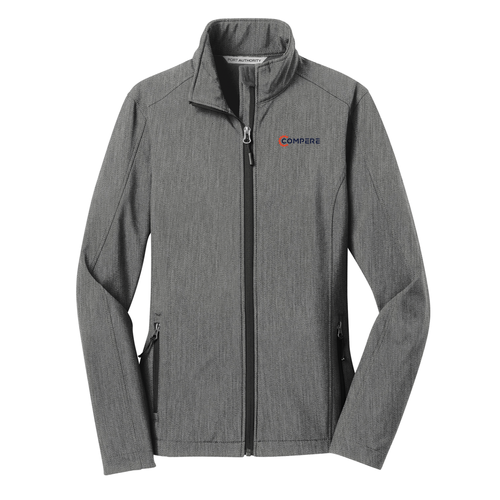 Ladies Port Authority Core Soft Shell Jacket -- Pearl Grey Heather