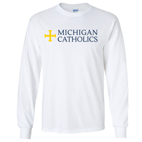 Gildan Ultra Cotton Longsleeve Basic T-Shirt -- White