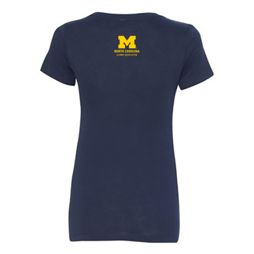 Ladies Next Level Soft Fitted Ideal V-Neck -- Midnight Navy