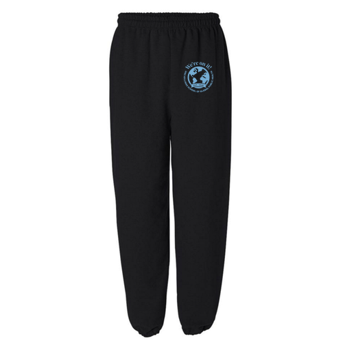 Gildan Elastic Bottom Sweatpants -- Black