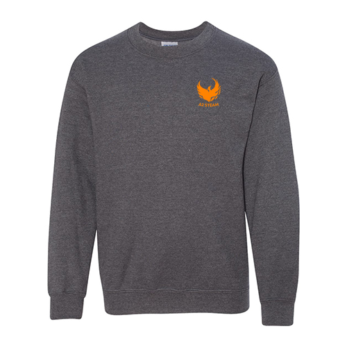 Gildan Heavy Blend Youth Crew Neck Sweatshirt -- Dark Heather