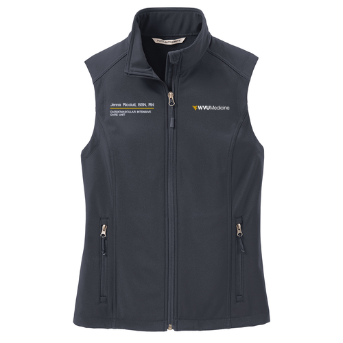 Port Authority Ladies Core Soft Shell Vest -- Battleship Grey