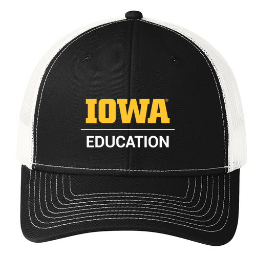 Port Authority Snapback Trucker Hat -- Black/ White