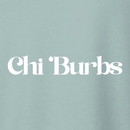 Chi 'Burbs Crop Top- Dusty Blue