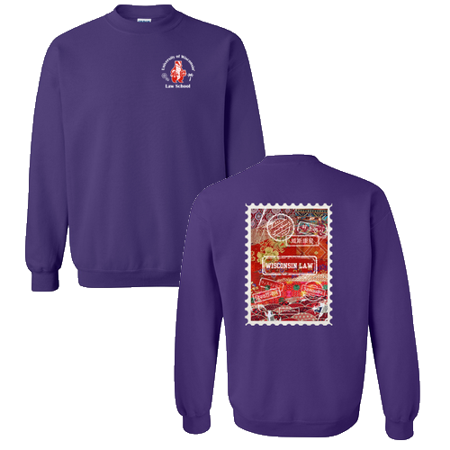 Gildan Heavy Blend Crew Neck Sweatshirt -- Purple