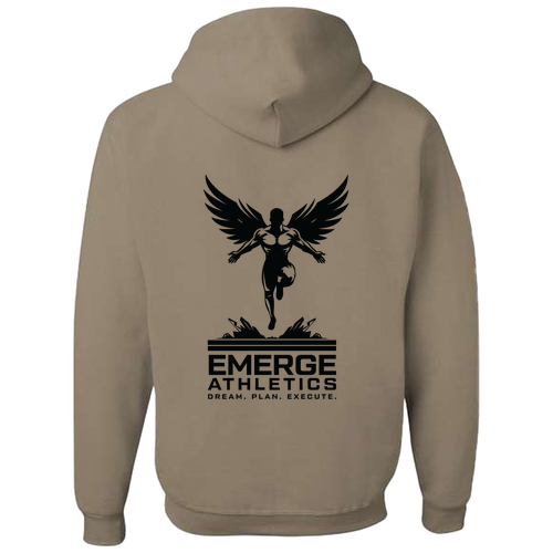 Jerzees 8 oz 50/50 Nublend Adult Hooded Sweatshirt -- Khaki