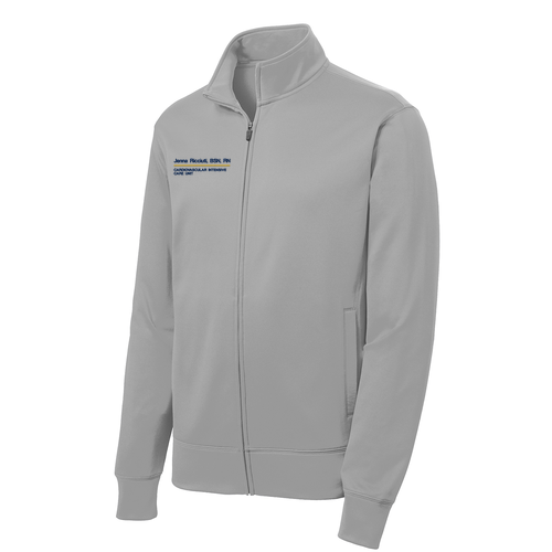 Sport-Tek Sport-Wick Fleece Full-Zip Jacket -- Silver
