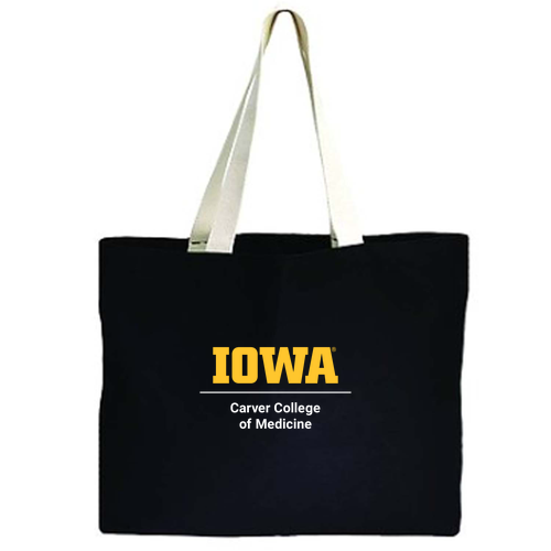Printed Augusta Large Tote Bag -- Black
