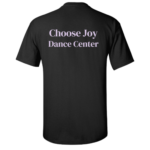 Purple CJDC Front & Back Design -- Gildan Ultra Cotton Basic T-Shirt Black