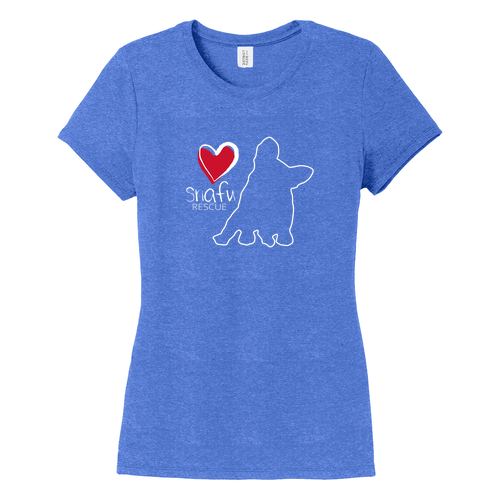 District Womens Perfect Tri Tee -- Royal Frost