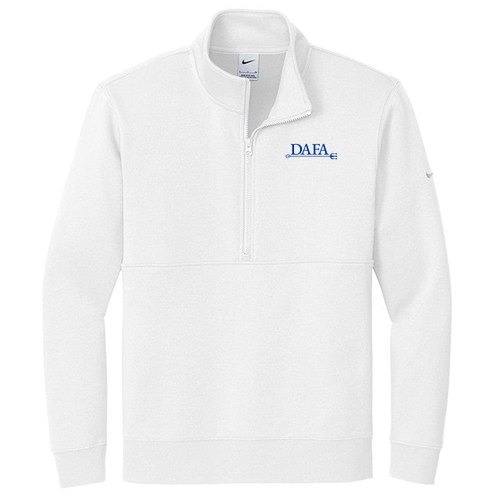 Nike Club Fleece Sleeve Swoosh 1/2-Zip -- White