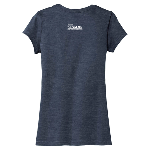 Ladies District Made Soft Very Important Tee -- Heathered Navy