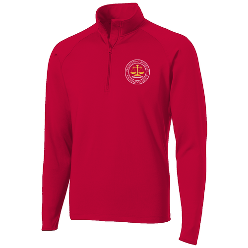 Sport Tek Sport Wick Stretch Half Zip Pullover -- Deep Red