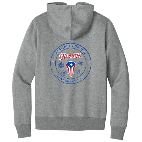 [HIDE] HERITAGE CUP Full Zip Hoodie -- Heathered Steel
