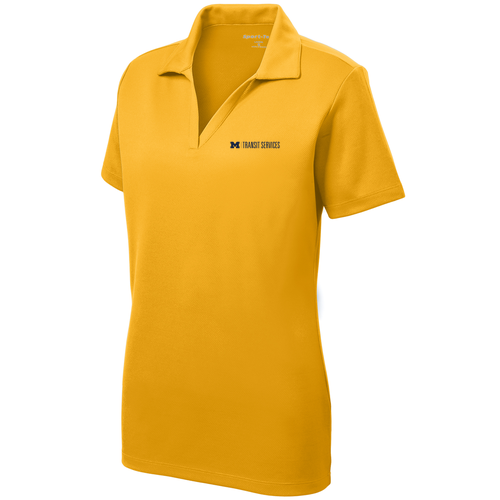 Ladies Sport-Tek PosiCharge RacerMesh Polo -- Gold