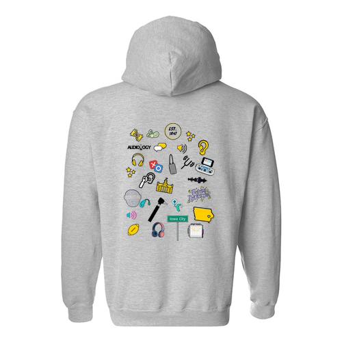 Collage Gildan Heavy Blend Hooded Sweatshirt -- Sport Grey