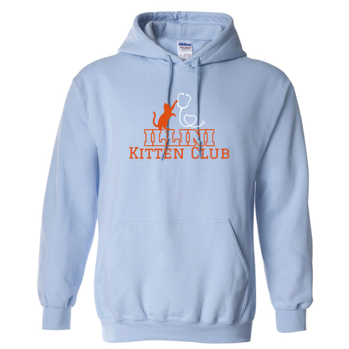 Gildan Heavy Blend Hooded Sweatshirt -- Light Blue